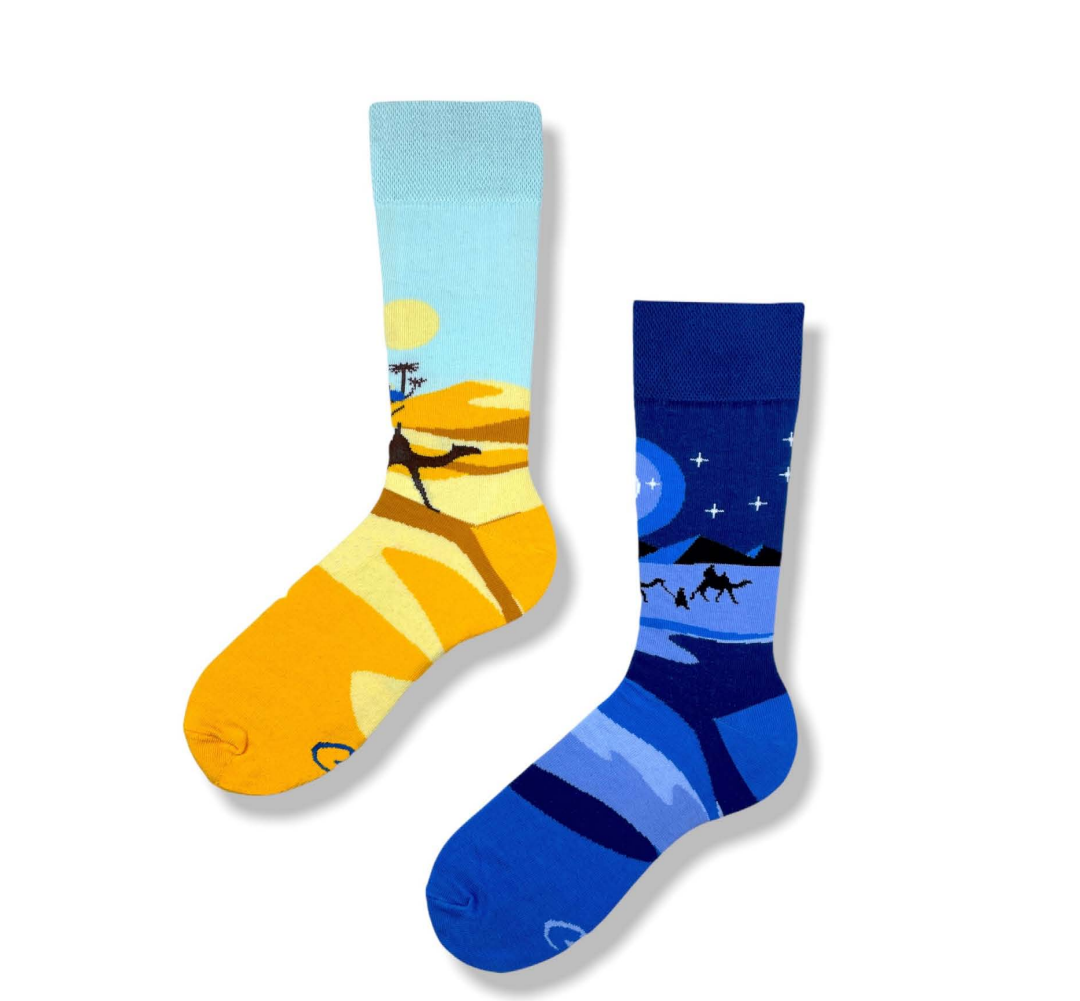 odd socks UK | mismatched socks | desert socks UK | travel socks 