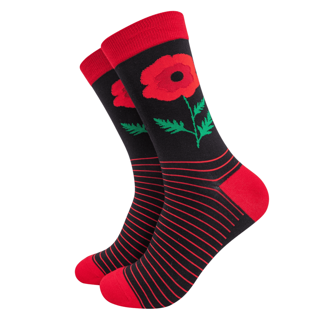 poppy socks | remembrance day gift | luxury sock gift box | Sock geeks