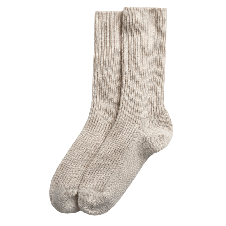 cream cashmere bed socks | luxury cashmere socks | Scottish cashmere socks | cosy winter socks | cashmere loungewear accessories