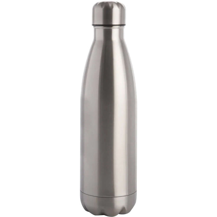 Silver water bottle