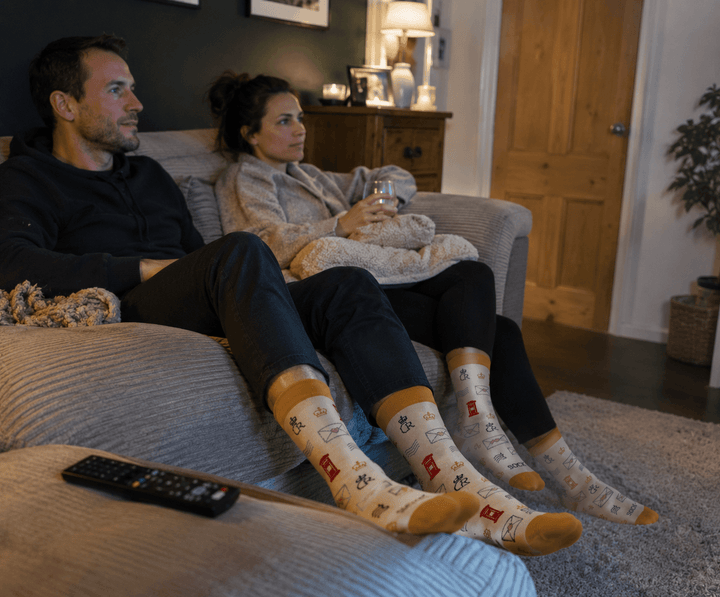 crown pattern socks | British gift socks | stationery socks