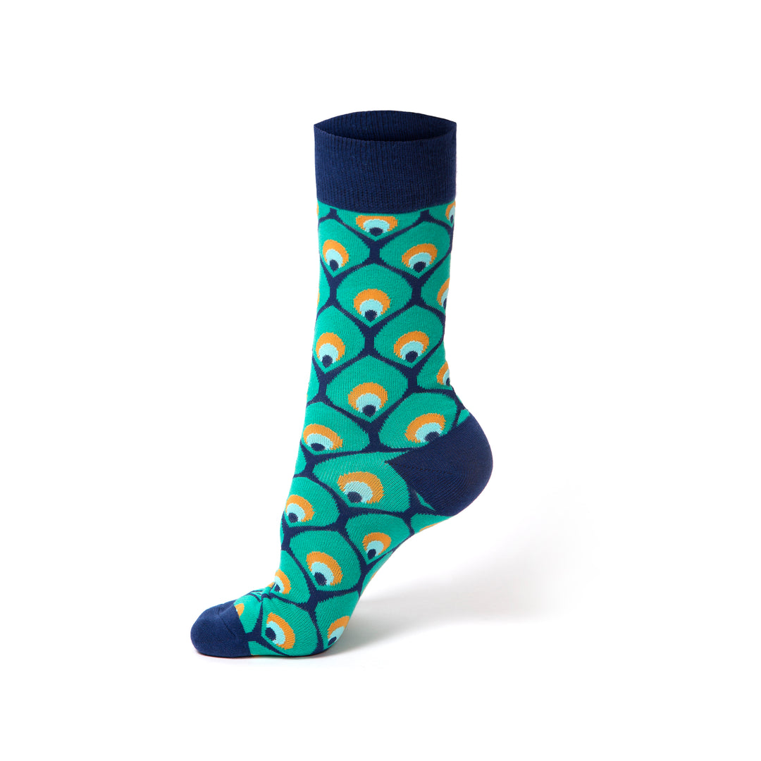 Luxury Cotton Peacock Socks | Premium quality | Comfortable fit | Sock Geeks
