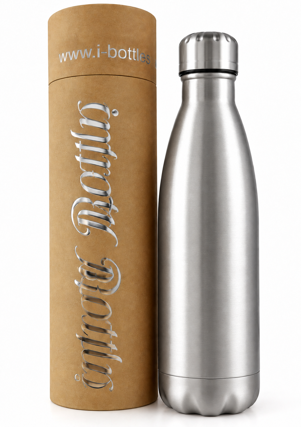 Silver Insulated Water Bottle | Thermal Water Bottle 500ml 