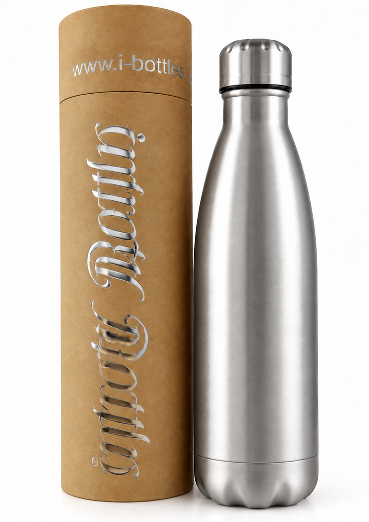 Silver Insulated Water Bottle | Thermal Water Bottle 500ml 