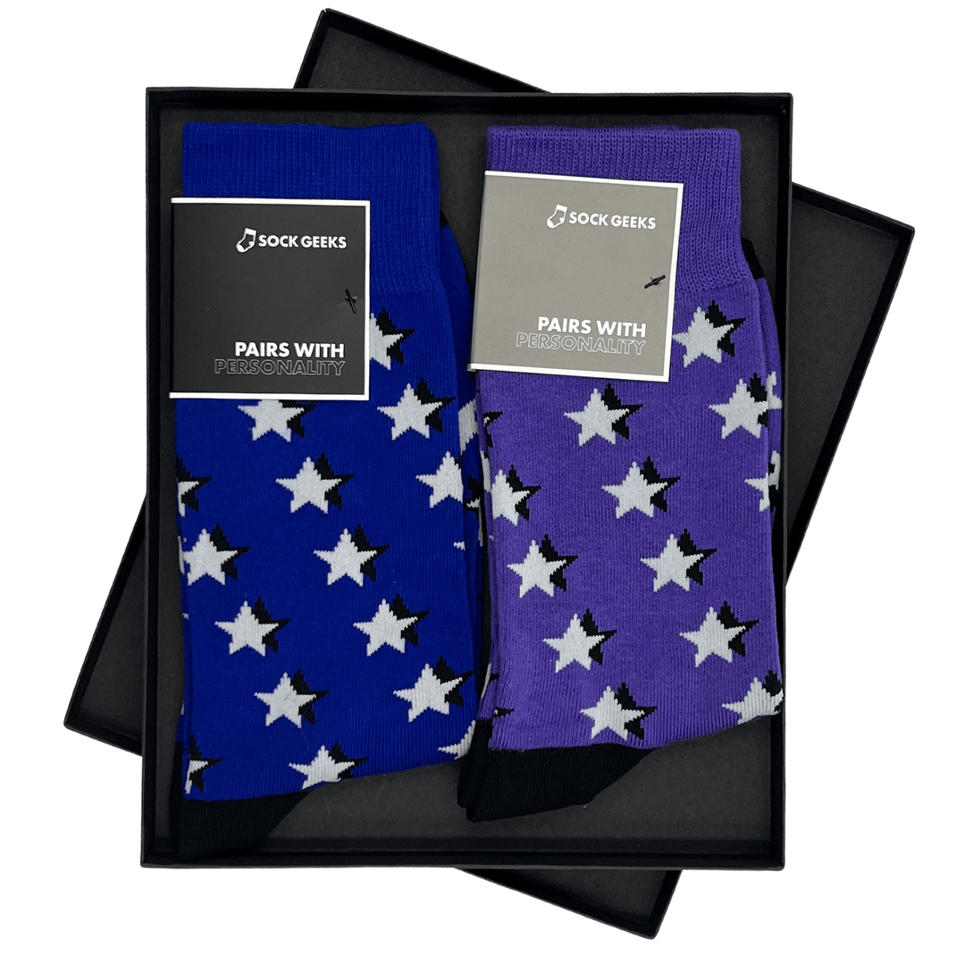 Luxury Gift Box | Couples Socks | Star-themed | His and Hers | Romantic Gift | Special Occasion