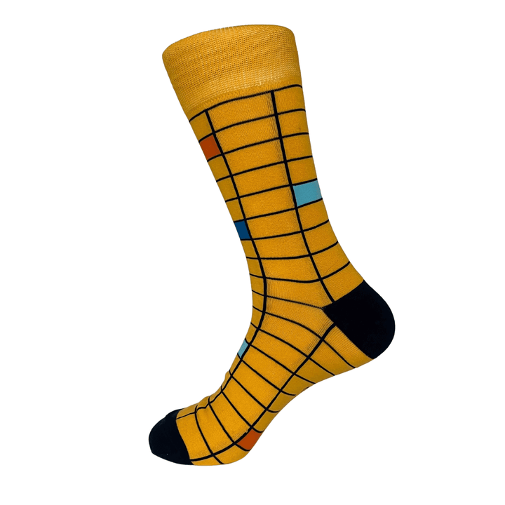 Vibrant yellow socks | Extreme bold design | Socks for diversity | Unique sock collection | Celebrate life's tapestry | Impactful sock fashion