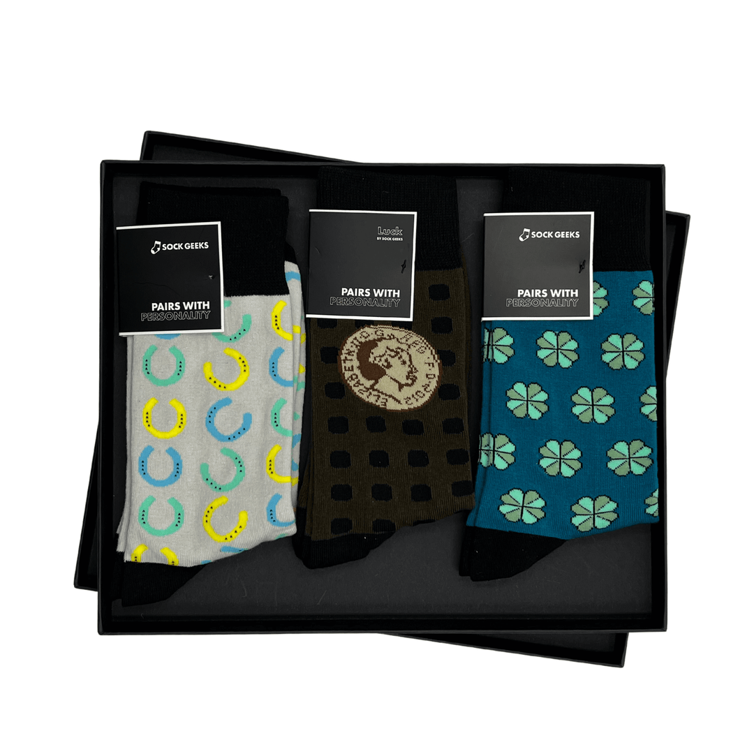 Lucky Collection Socks Box | Socks Set | Whimsical Attire | Good Fortune