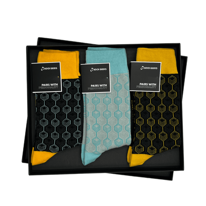 FEADER COLLECTION | 3 Pairs Luxury Sock Gift Box | Sock Geeks