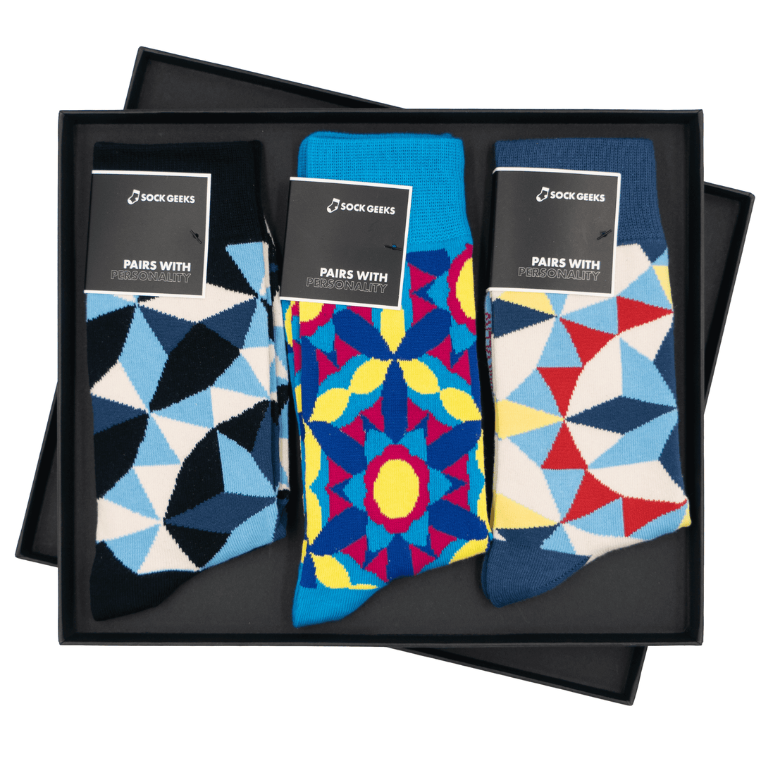 Socks in a box|  Luxury Sock Gift Box | Sock Geeks Originals Design