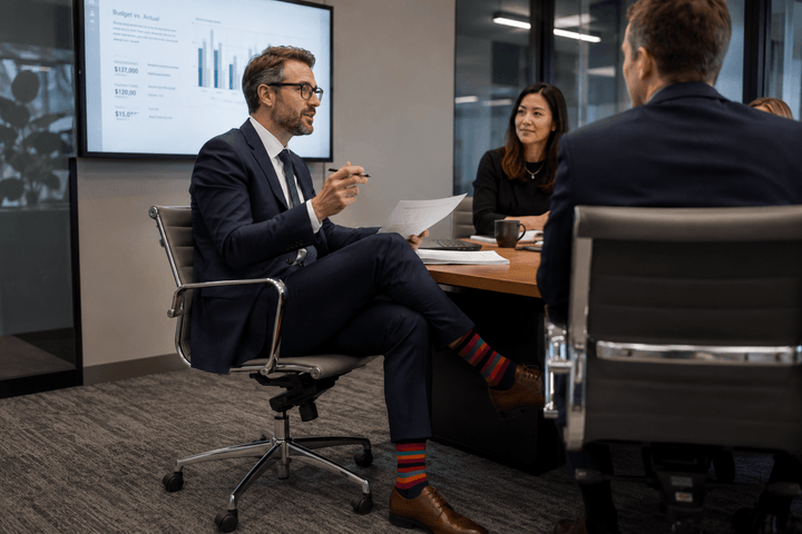 business dress socks | men's novelty socks | vibrant striped socks | Sock Geeks striped socks