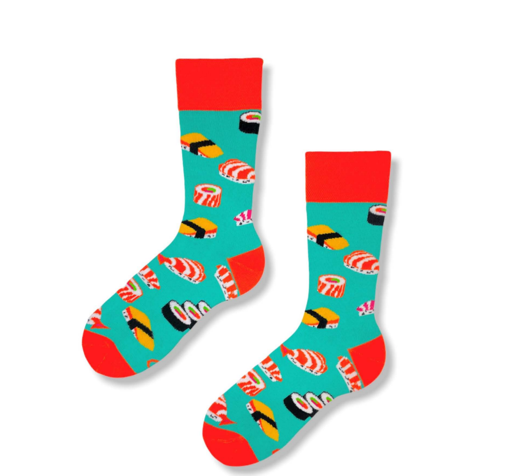 sushi socks UK | novelty socks UK | food socks UK | fun socks UK | Japanese socks | quirky socks UK 