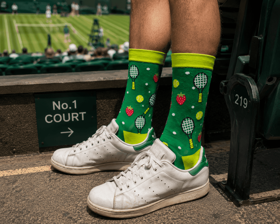 novelty tennis socks | Centre Court socks | tennis racket socks | tennis ball socks 