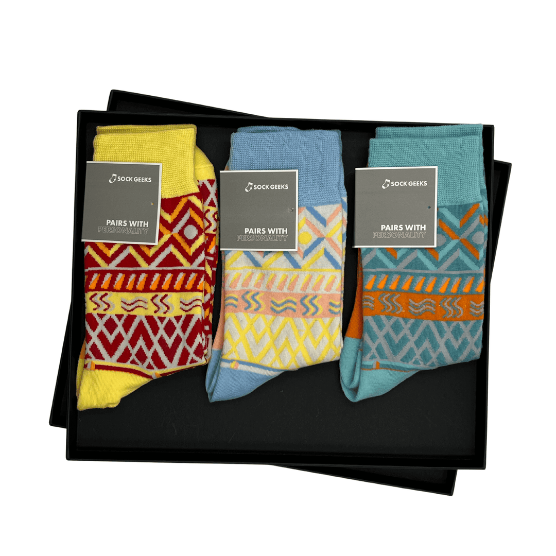 Tribal socks pattern