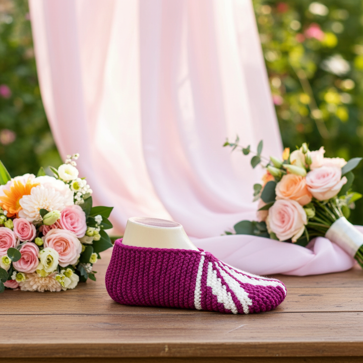 Handmade slipper socks UK | Cashmere wool bed socks | Luxury knitted slippers | Ethical cosy socks