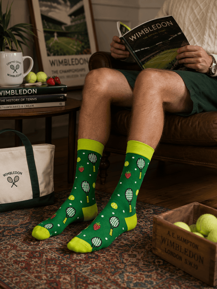  strawberry pattern socks | tennis gift for men 