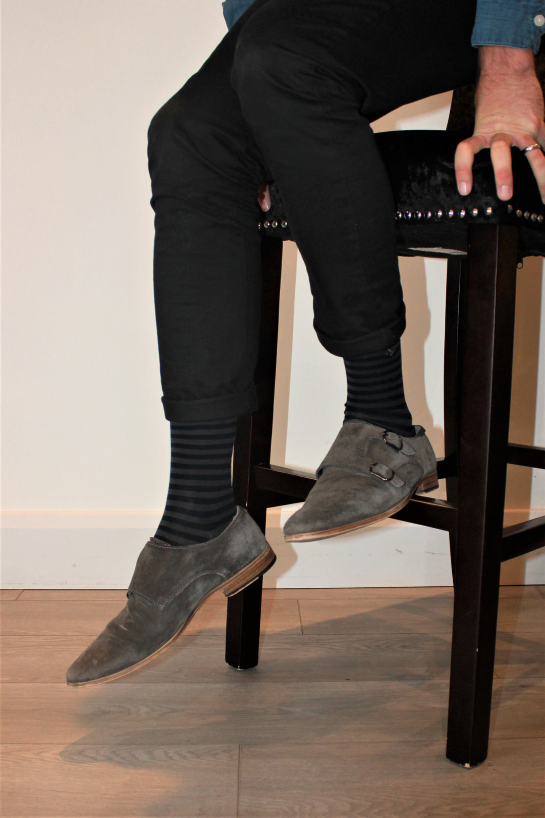 bamboo socks | ash grey bamboo socks | striped bamboo socks | men’s bamboo socks | breathable bamboo socks