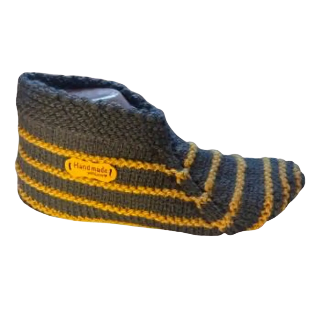 hand knitted slipper socks | wool slipper socks | cosy sofa socks | bed socks | indoor socks