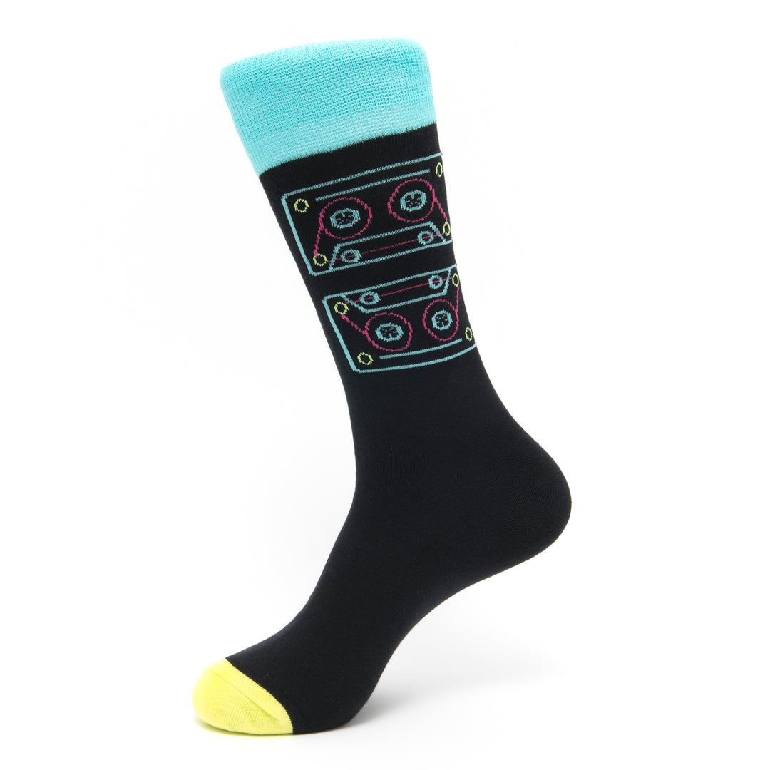 Old Tech Collection | Play Me Socks | Nostalgic Sock Designs | Vintage Style Cotton Socks | Retro Sock Pattern | Sock Geeks Exclusive Designs