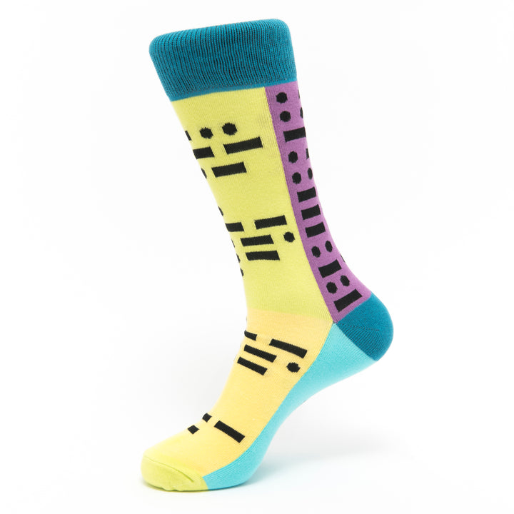 Morse Code socks | Quality cotton | Decoding secrets | Socks for His | Stylish pairings