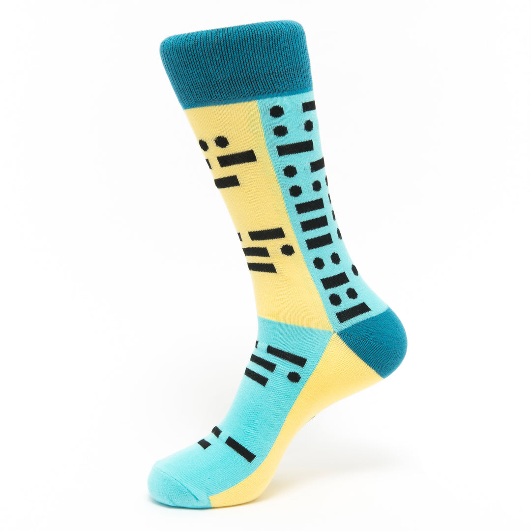 Morse Code | Matching Socks | Quality Cotton | Hidden History | Sock Geeks