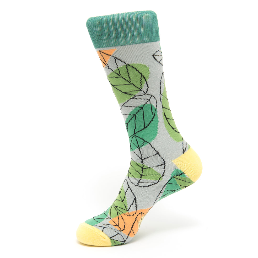 Cotton Socks | Leaf Socks | Nature Socks | For Him | Fashionable Footwear