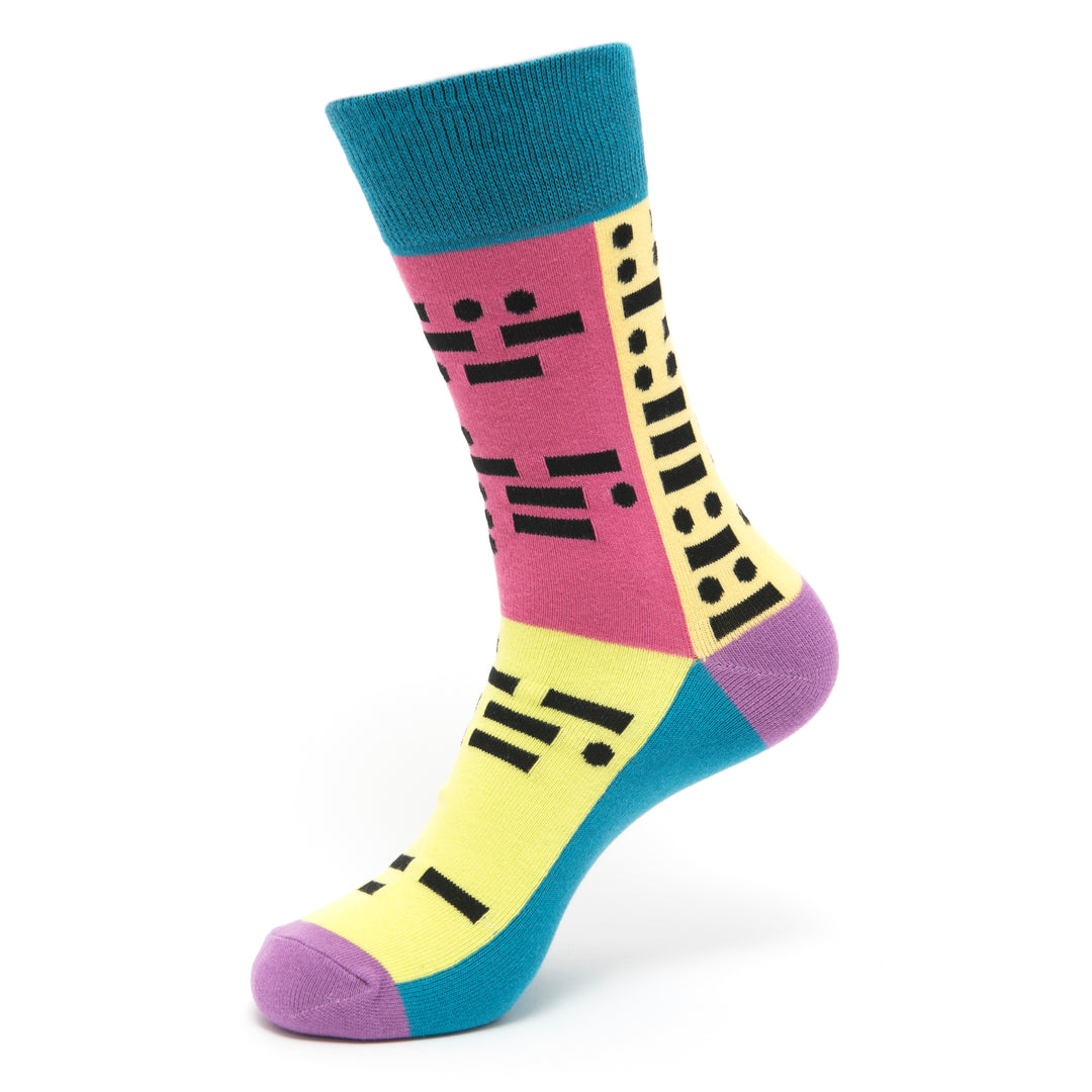 Morse Code socks | Couples | Quality cotton | Decoding secrets | His & Hers | Sock Collection | Communication | History | Decoder