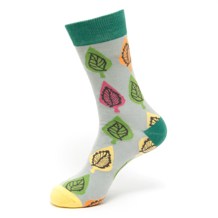 Luxury Cotton Socks | Leaf Socks | Nature Socks | For Her| Fashionable Footwear