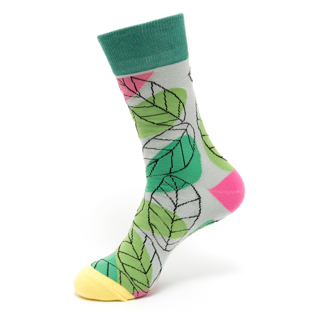 Cotton Socks | Leaf Socks | Nature Socks | For Her | Fashionable Footwear