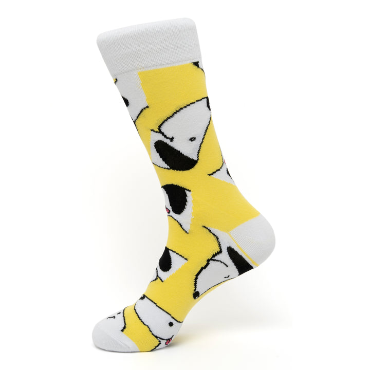 Dog Socks l Thumbdog Billionaire | Yellow socks | Sock competition finalist | Unique design | Scott | Dog motif