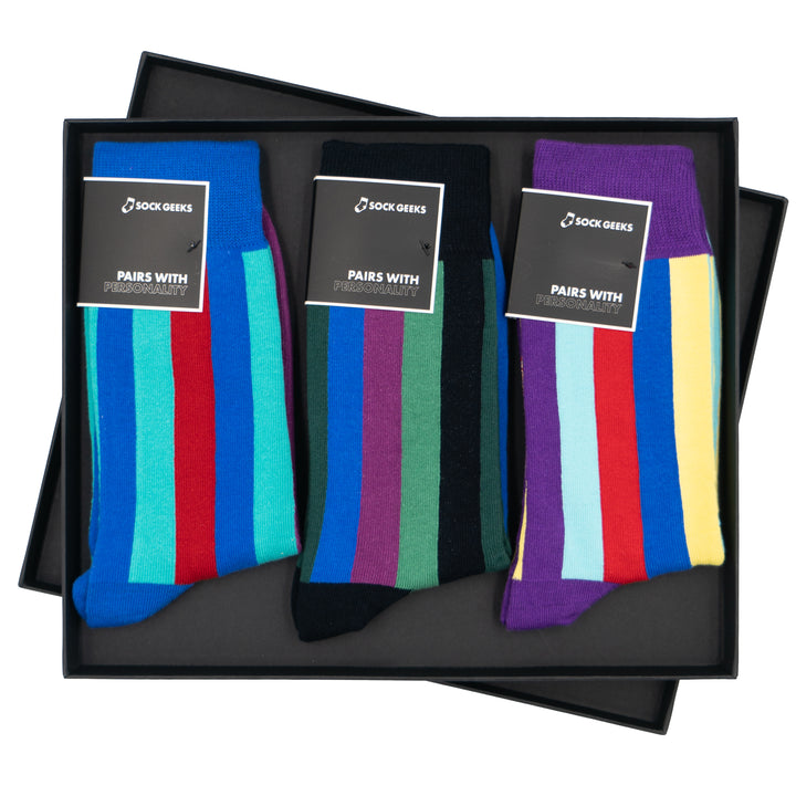 Luxury Gift Socks Multipack | 3 Pairs Luxury Sock Gift Box | Sock Geeks