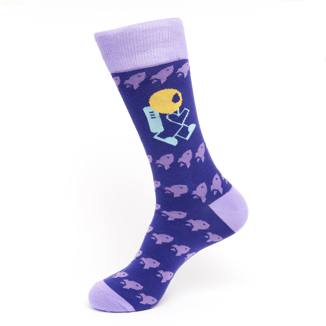 galaxy socks | astronaut socks | space themed socks | rocket socks | novelty l sock geeks