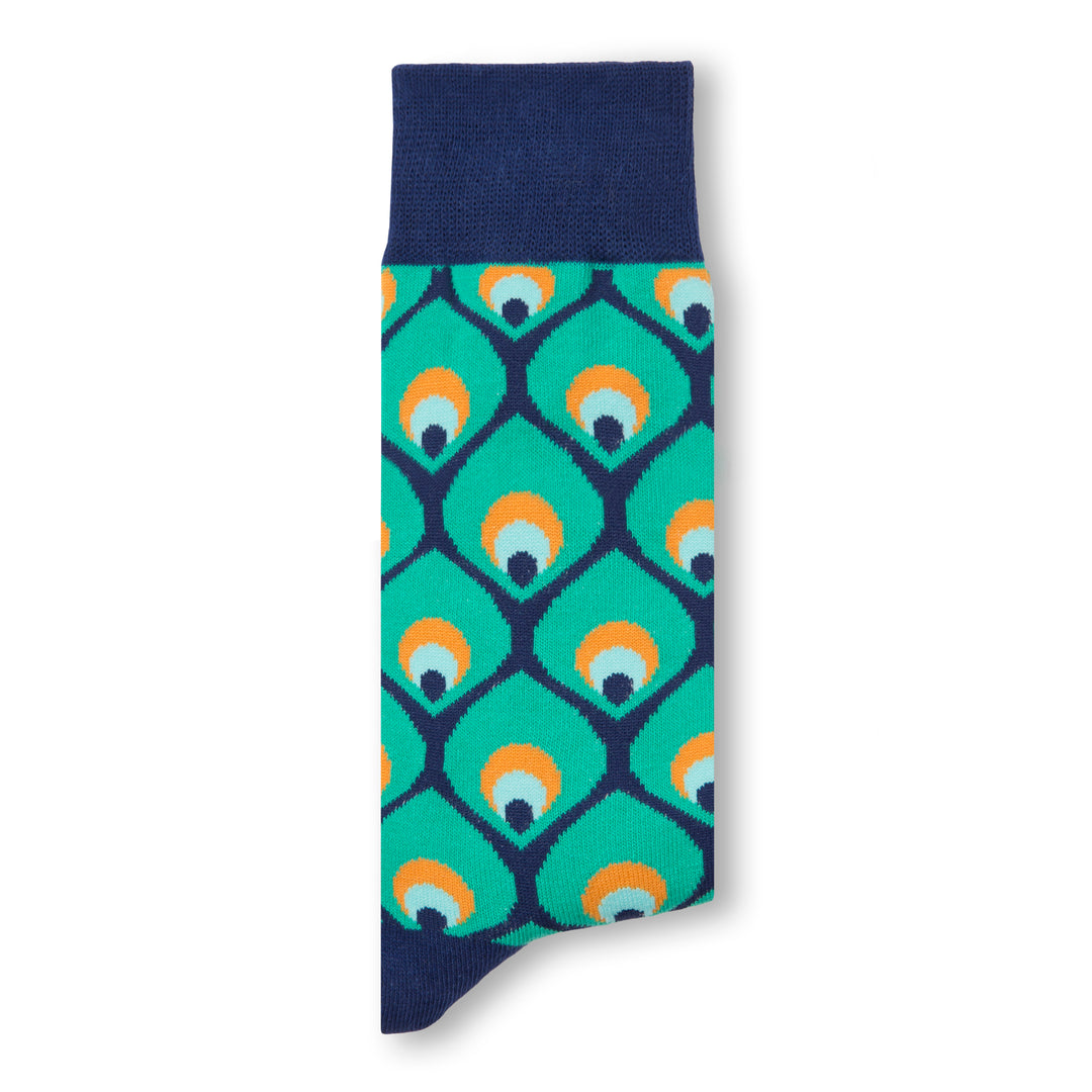Peacock Socks | Quirky Socks | Sock Geeks | Wedding Socks | Cotton Socks 