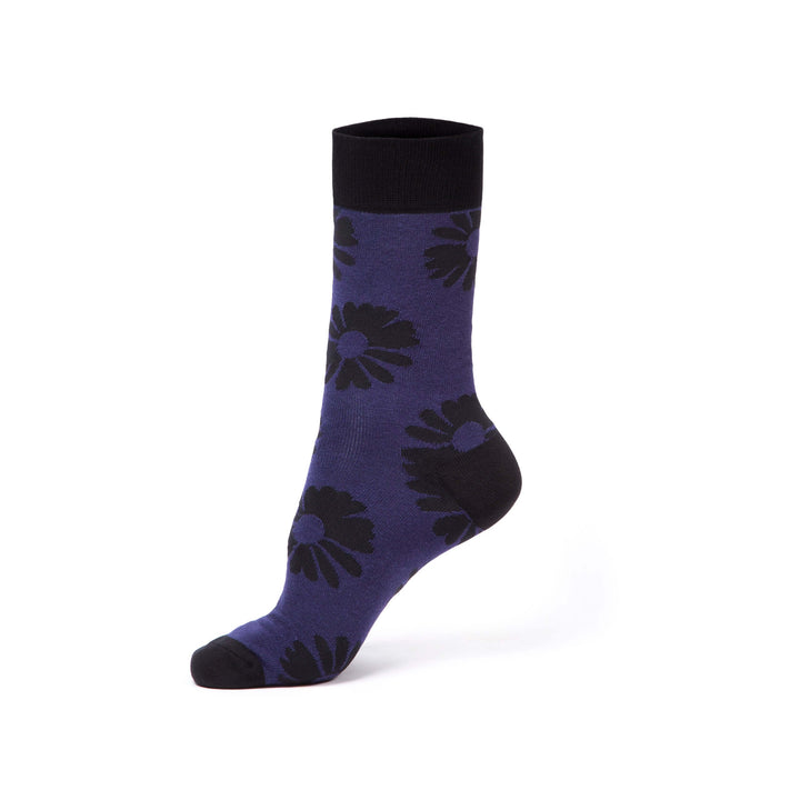 Luxury Socks For Men | Florals Collection - Black Velvet | Sock Geeks